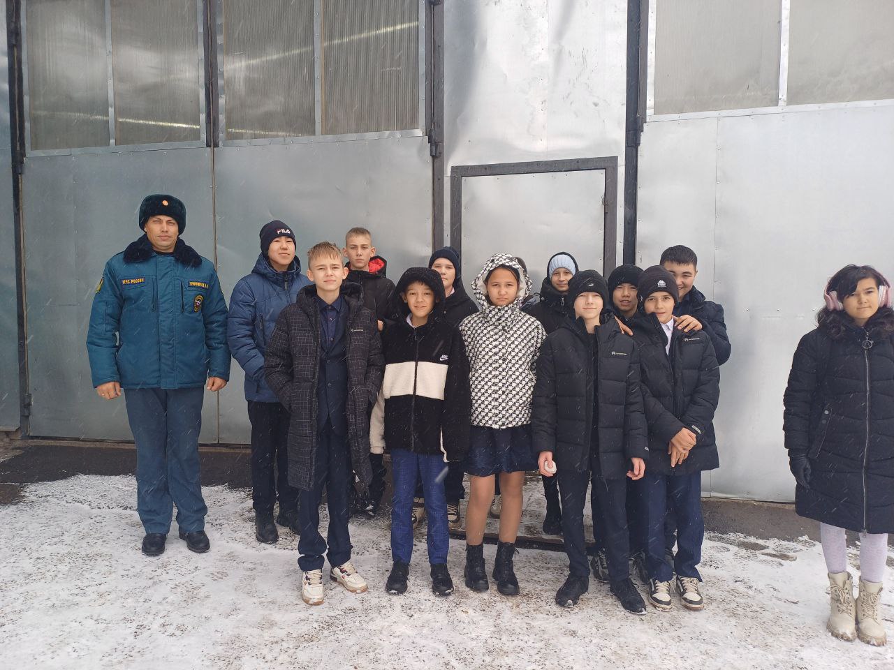 Экскурсия обучающихся 7 класса в Пожарно-спасательную часть 44 в поселке Бохан.